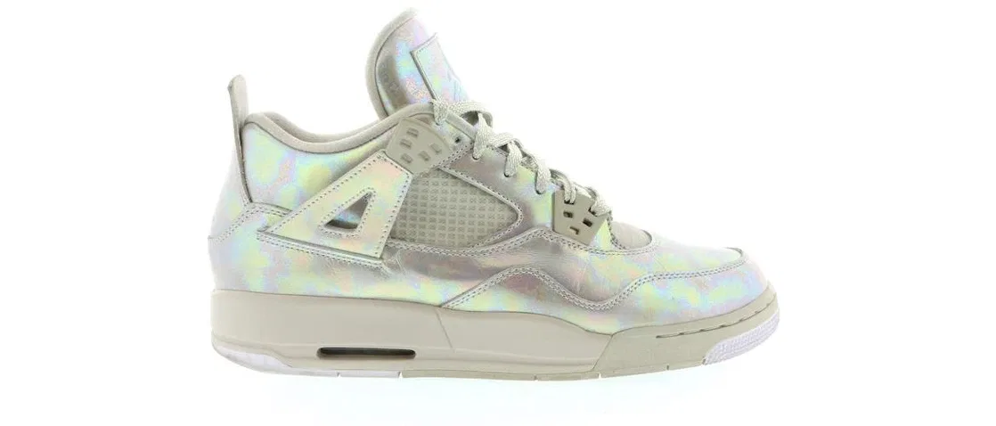 Детские кроссовки Lifestyle с принтом Jordan 4 Retro Jordan, Light Bone Light Bone Cannon