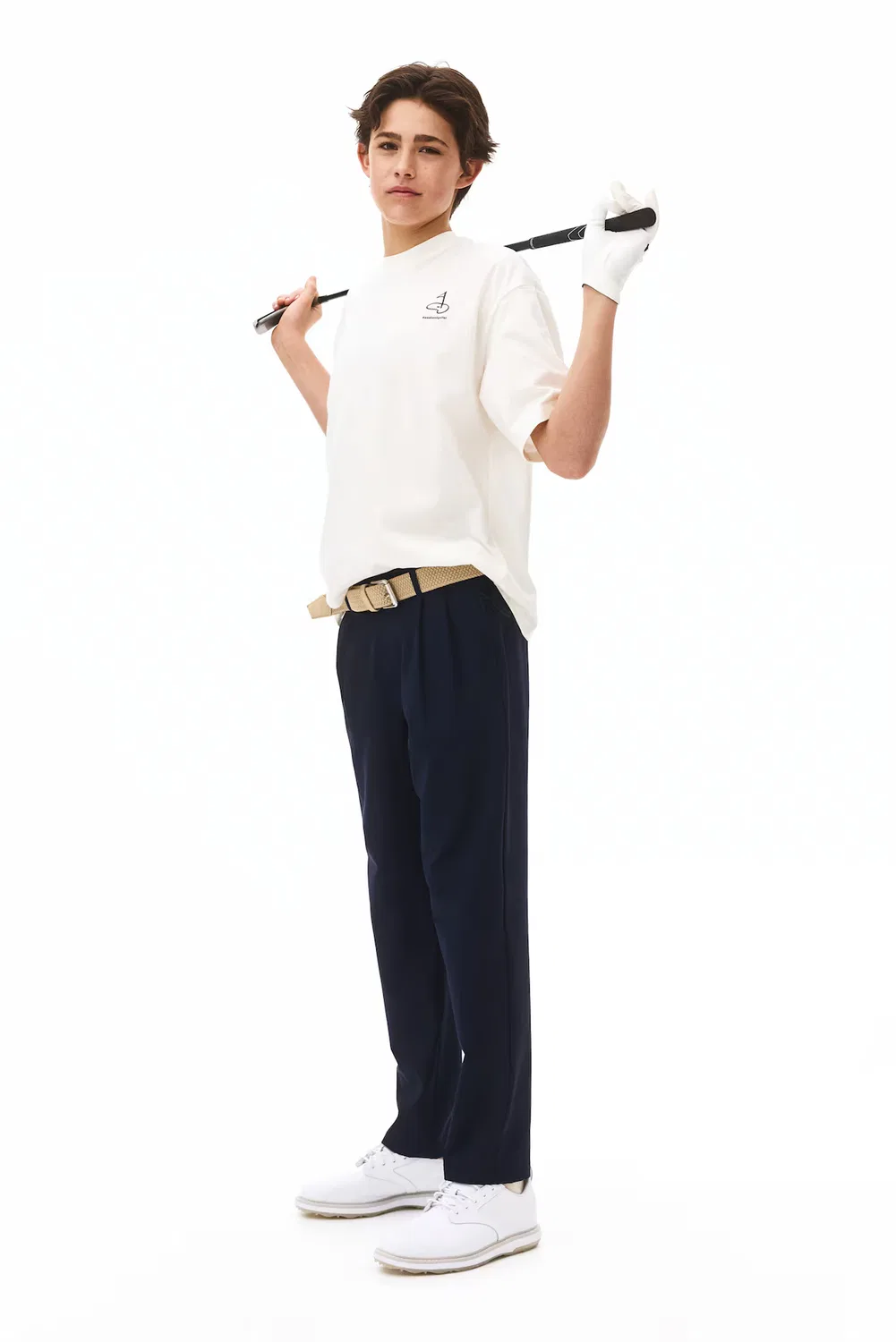 Брюки для гольфа с технологией Drymove H&M, Marineblau — фото 3