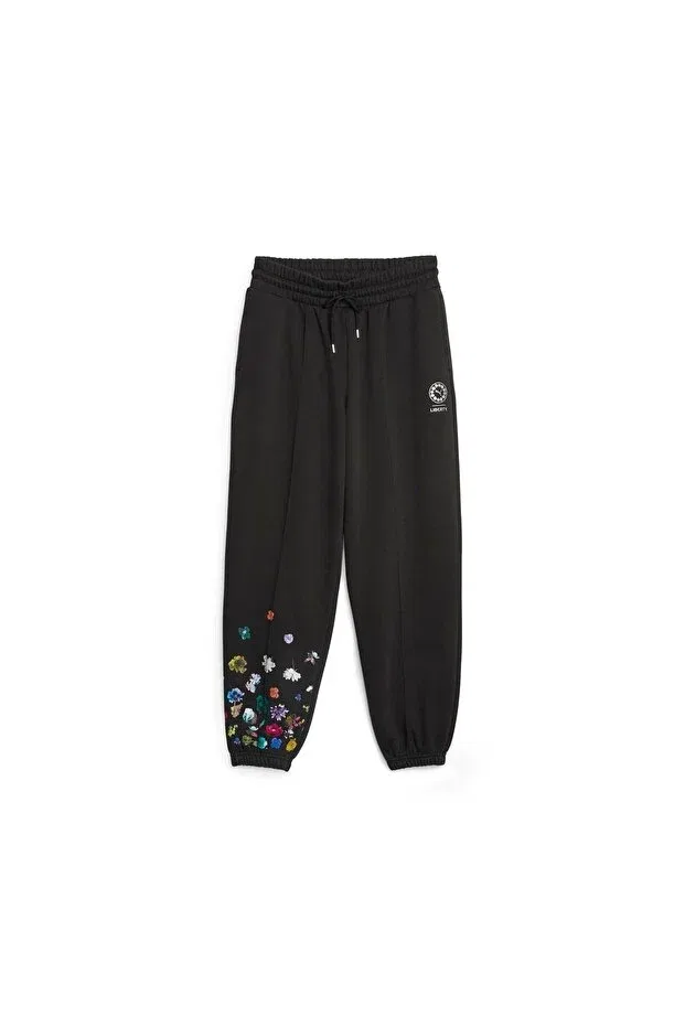 Детские спортивные штаны для девочек с принтом Liberty Puma, Black