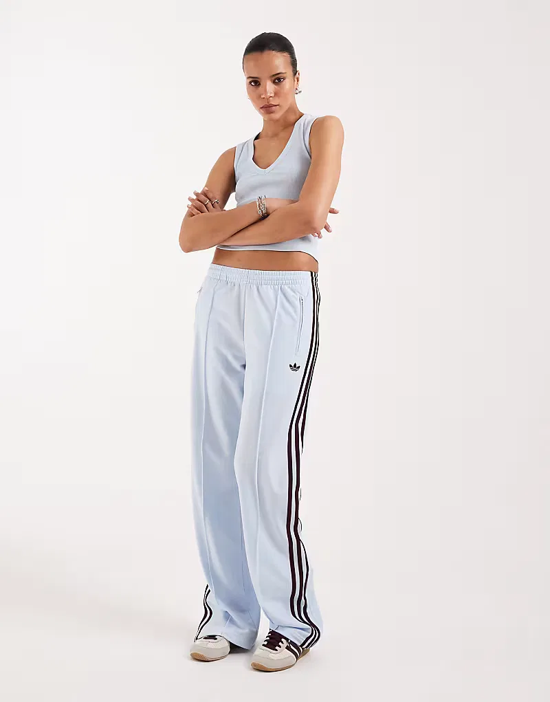 Классические спортивные брюки Adidas Originals Firebird светло-голубой