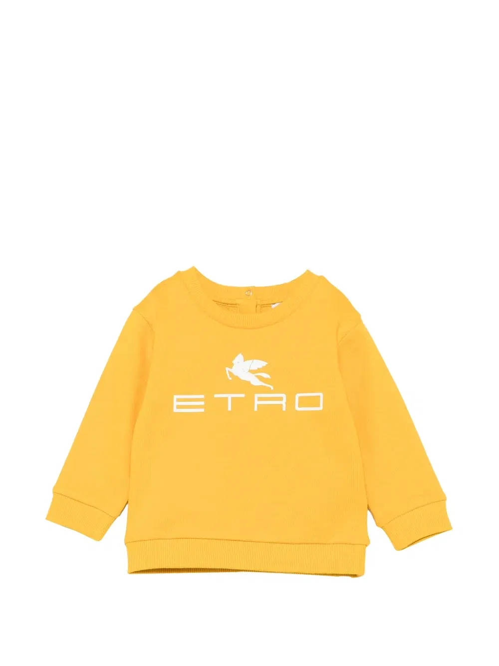 Джемпер с логотипом Etro Kids, желтый
