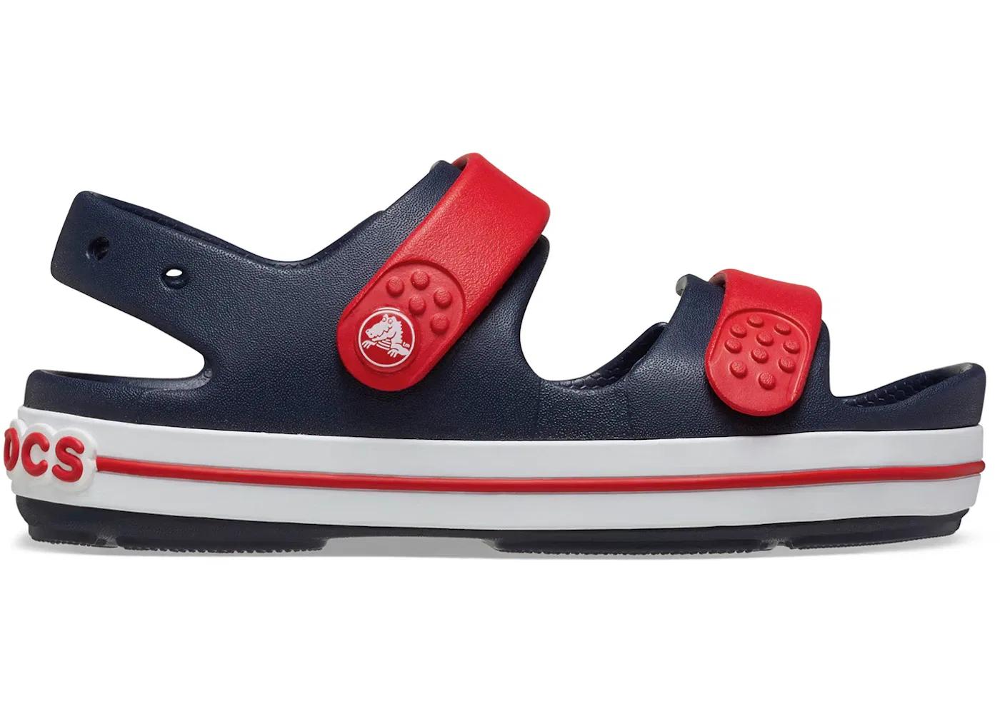 Детские сандалии-кроссовки Crocs Crocband Cruiser, Navy/Varsity Red