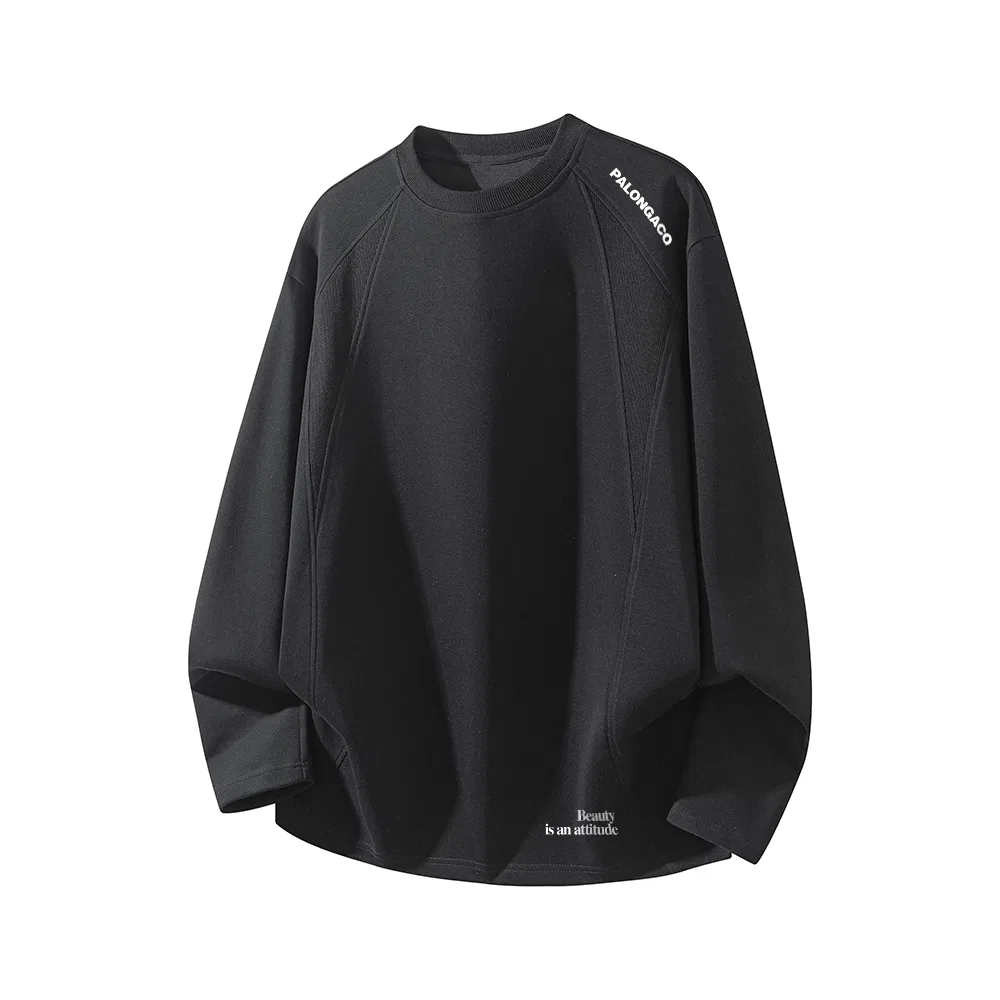 Детская футболка с круглым вырезом, свободного кроя T Shirts Unisex Crew Neck Moderate, PAL ONGACO, Black