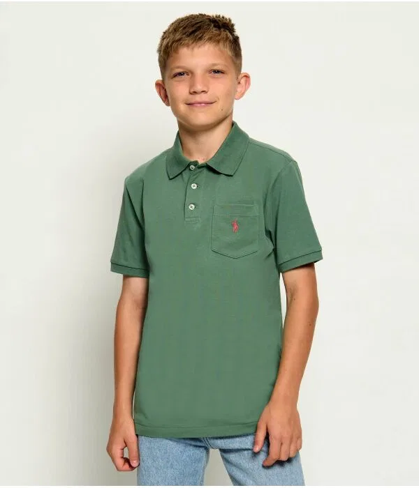 Детская футболка поло для мальчиков хлопковое Polo Polo Ralph Lauren, зеленый