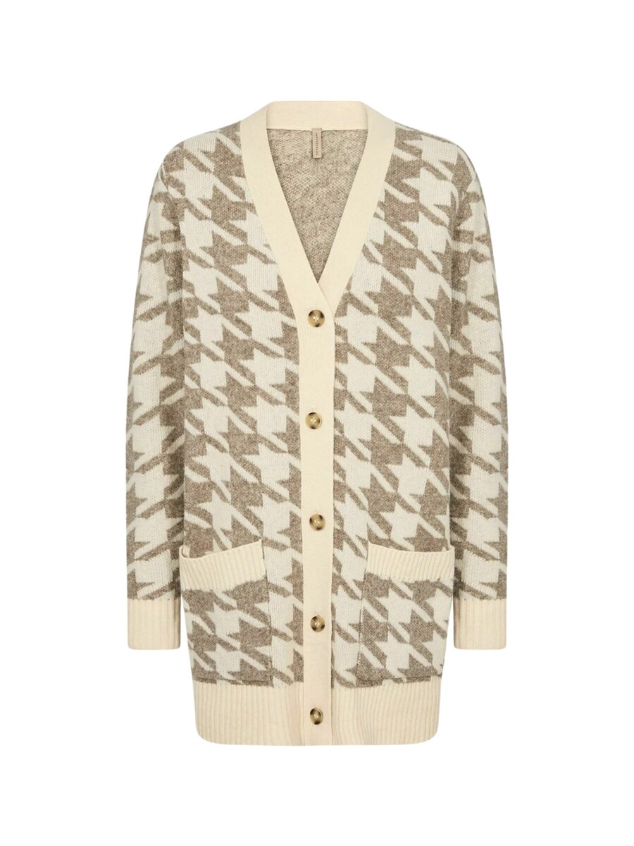 

Вязаный кардиган Soyaconcept Ine 2, бежевый/кремовый