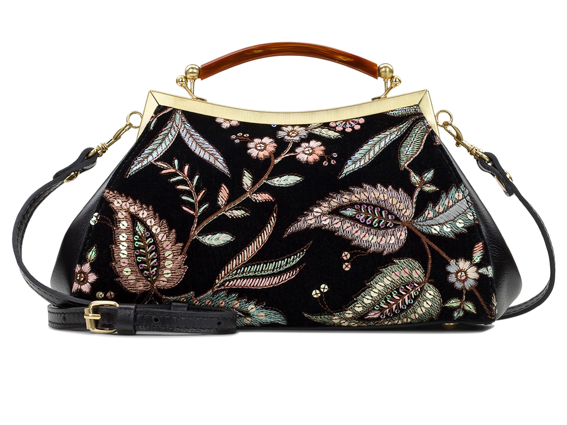 

Сумка кросс-боди Patricia Nash Kelmscott Frame Crossbody, черный