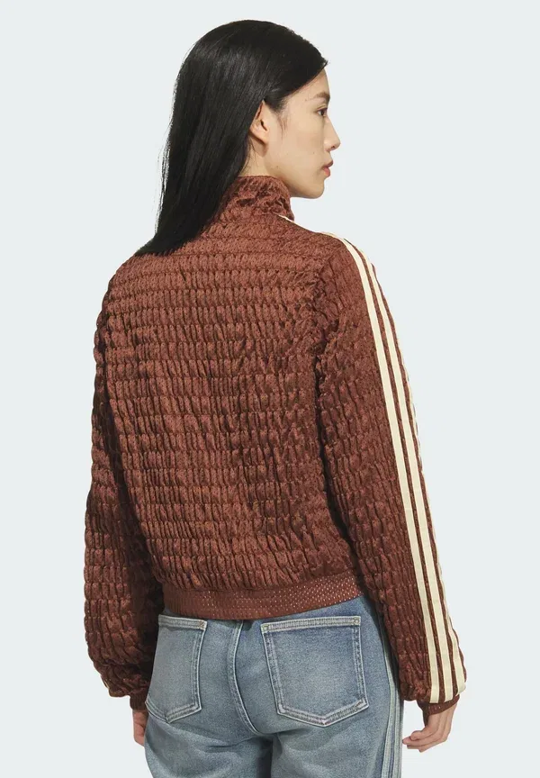 Летняя куртка со сборками Adidas Originals, коричневый — фото 2