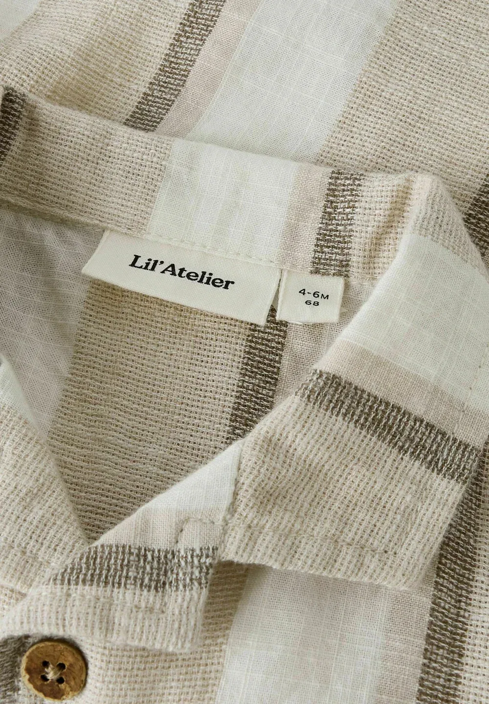 Рубашка Lil' Atelier, Coconut Milk — фото 3
