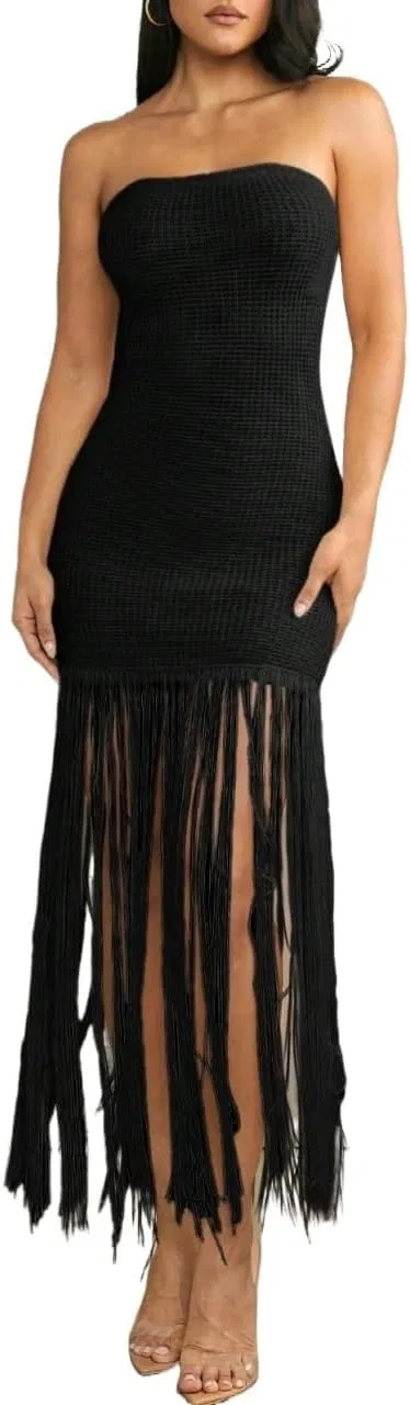 Женское облегающее платье мини Huhuidong, Black