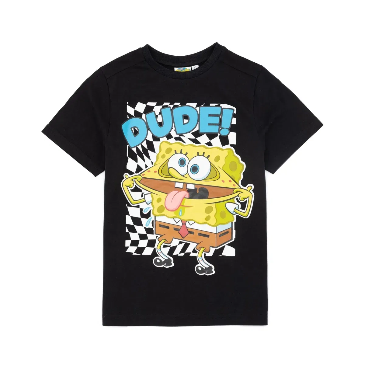 Футболка с принтом Spongebob Squarepants, Черный