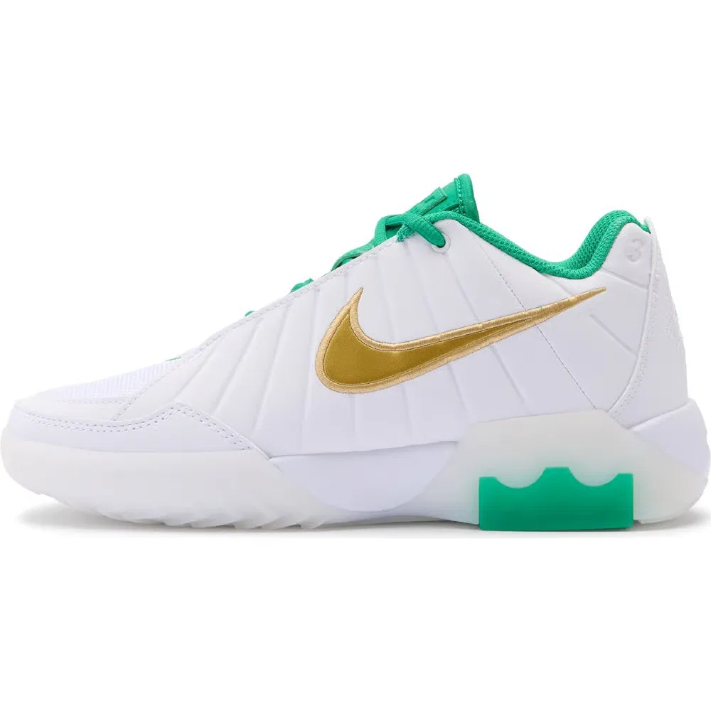 Детские баскетбольные кроссовки Lebron Witness VII Nike, White/Green — фото 3