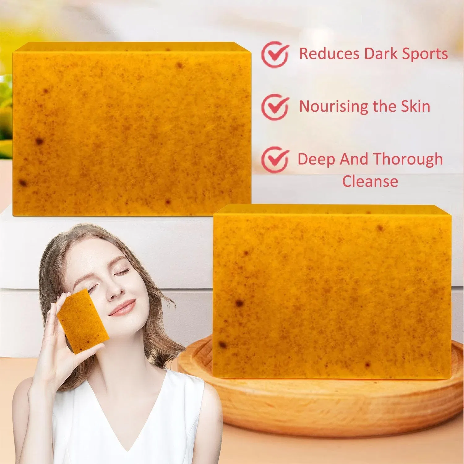 Мыло Kojic Acid Soap, vokkrv, 3 шт, 100 г, Fresh — фото 2