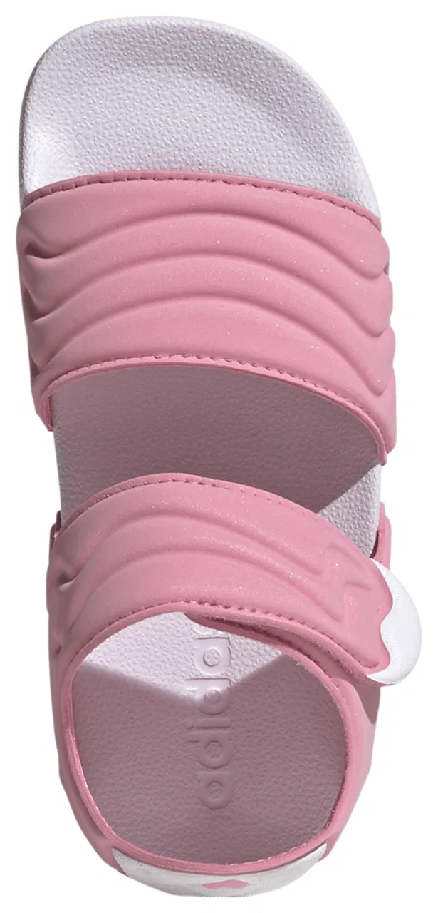 Детские сандалии Adilette 2 Adidas, цвет Bliss Pink/Ftwr White/Bliss Pink — фото 4