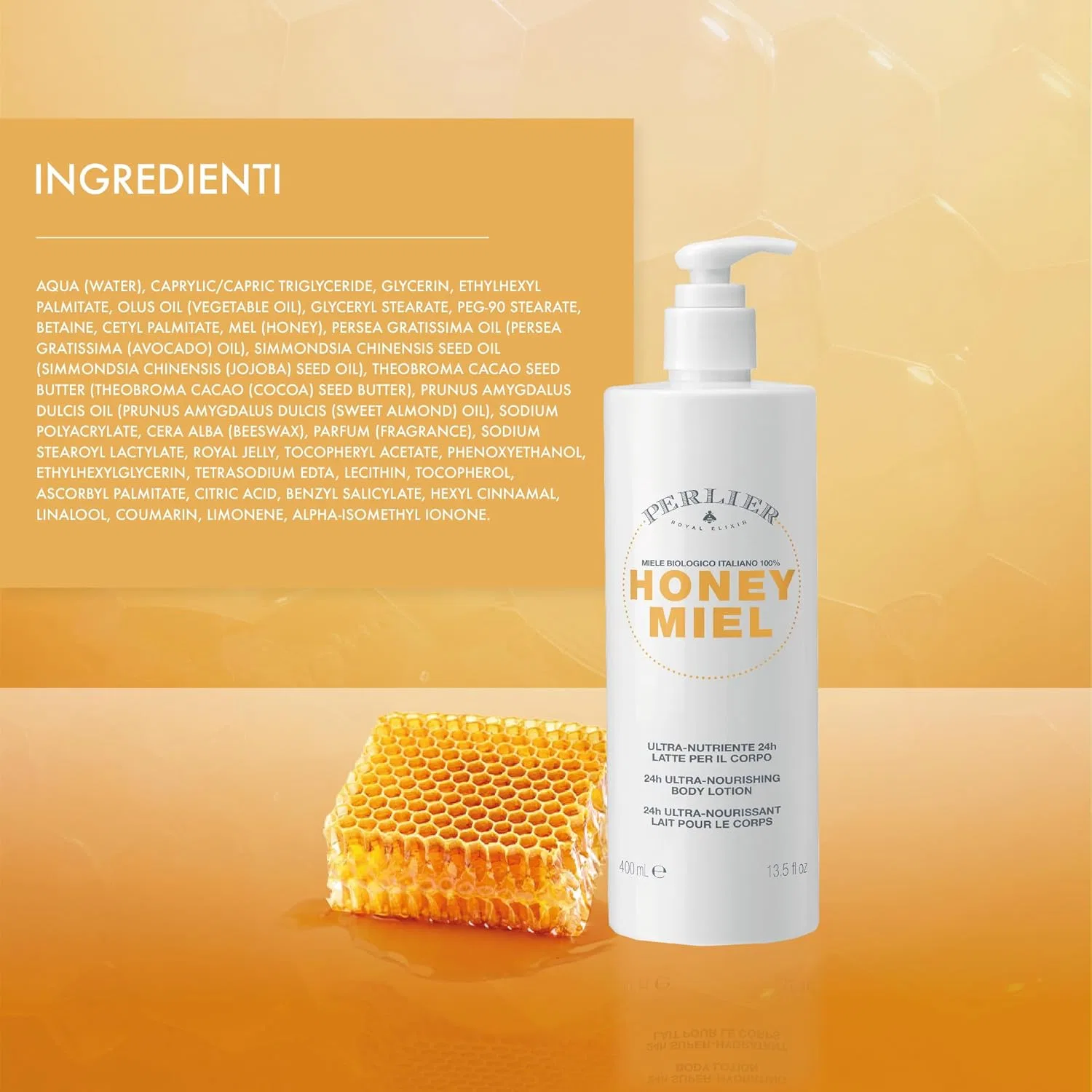 Молочко для тела Perlier Honey Miel, 400 мл — фото 3