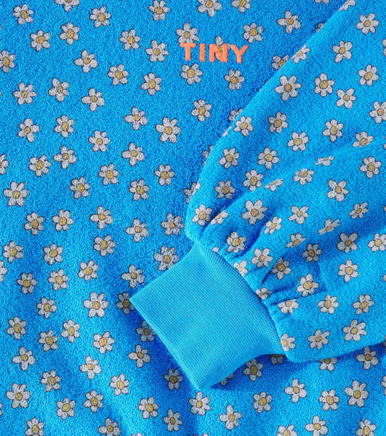 Свитшот с цветочным принтом Tinycottons, синий — фото 3