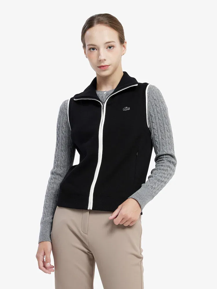 Свитер женский LACOSTE Navy с наполнителем