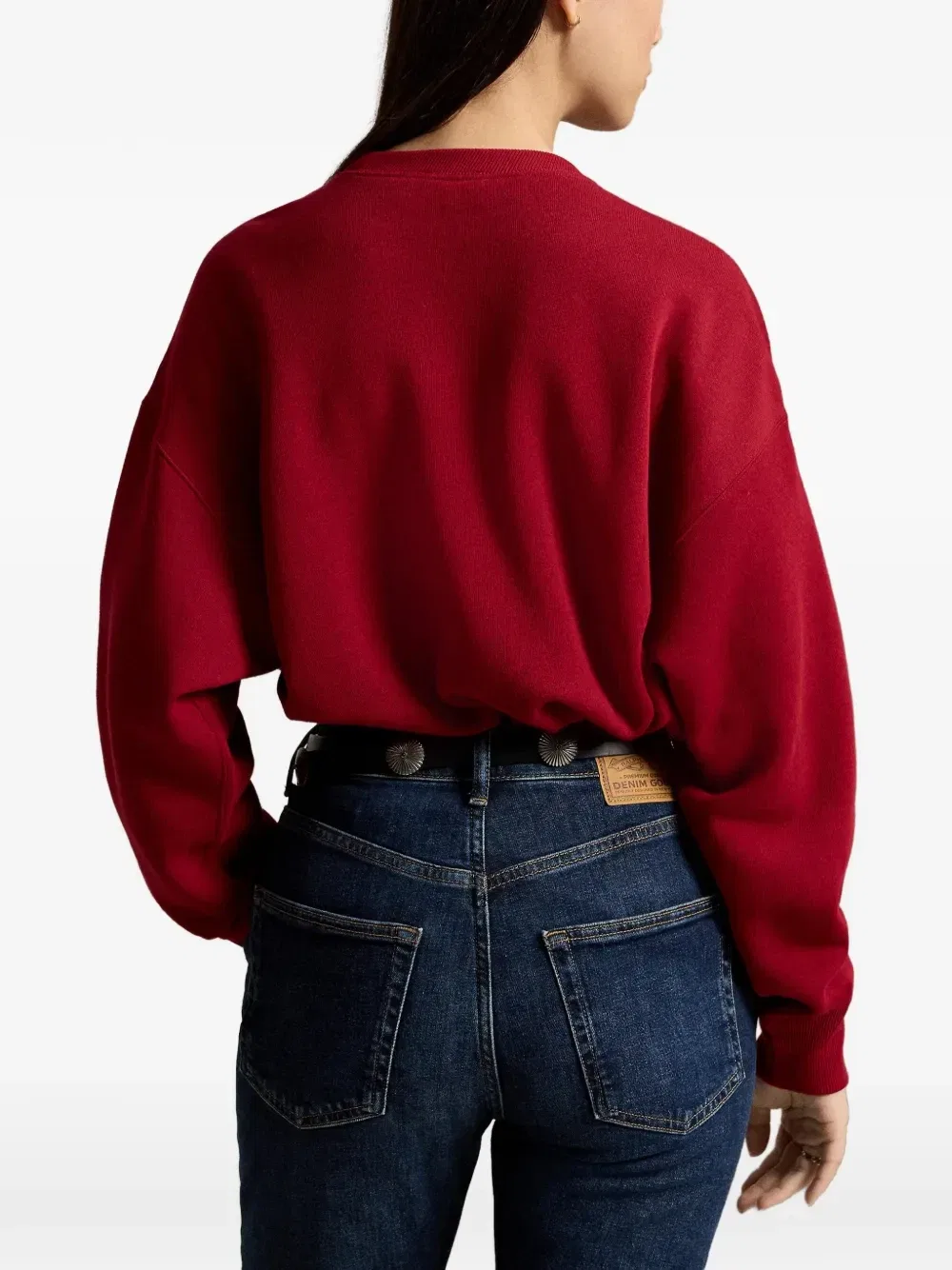 Флисовая толстовка с вышивкой Pony POLO RALPH LAUREN, красный — фото 4