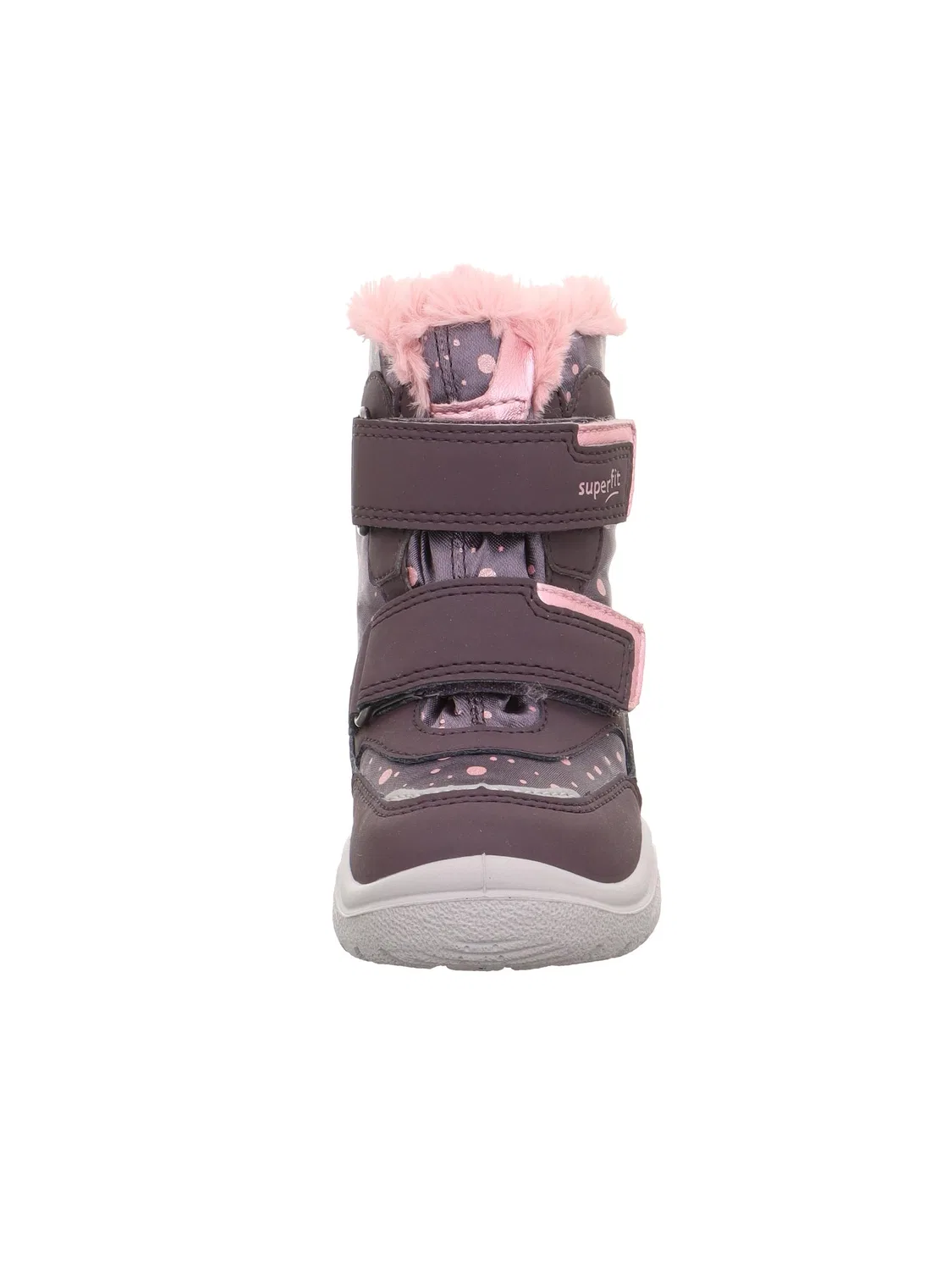 Детские снежные ботинки для девочек с липучкой Crystal Superfit, Purple Pink 8500 — фото 2