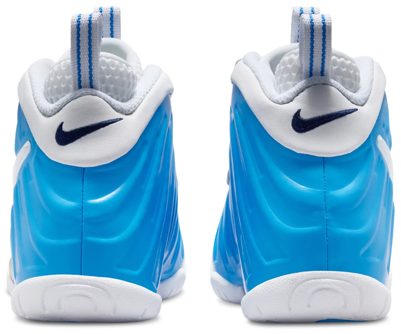 Кроссовки для мальчиков Little Posite Pro Nike, цвет University Blue/White/Midnight Navy — фото 3
