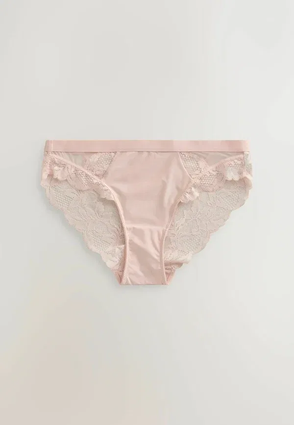 Комплект трусов 3 шт, флоральный, Regular fit, Next, Green, Pink, Cream, зеленый/розовый/кремовый — фото 4