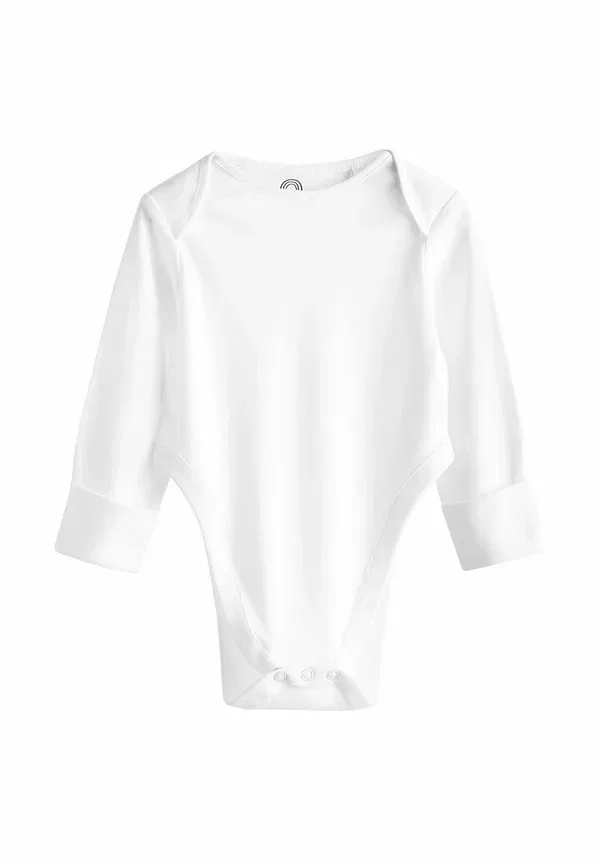 Комплект из 5 футболок с длинным рукавом Long sleeve 5 pack Next, белый — фото 2
