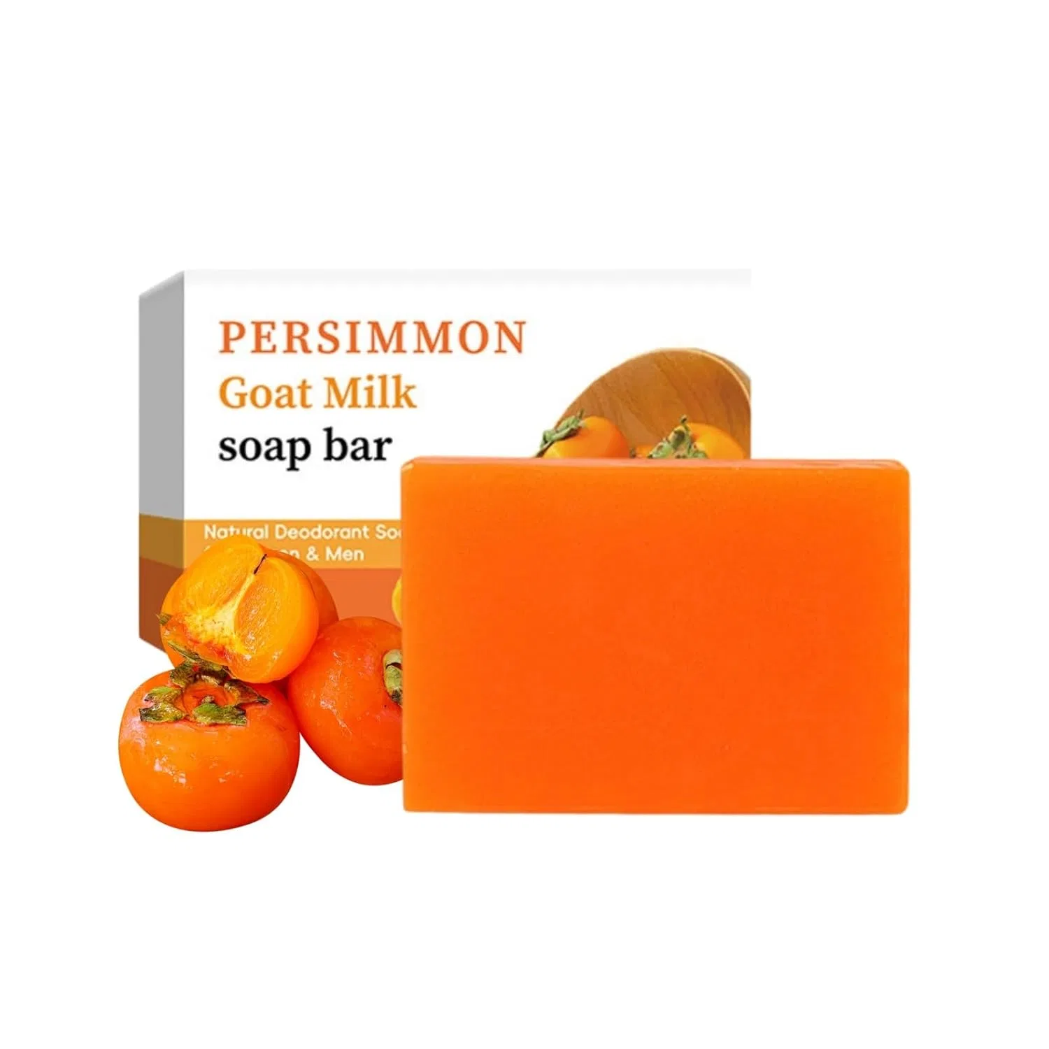 Твердое мыло с экстрактом хурмы, NourishNur, 100г, Persimmon