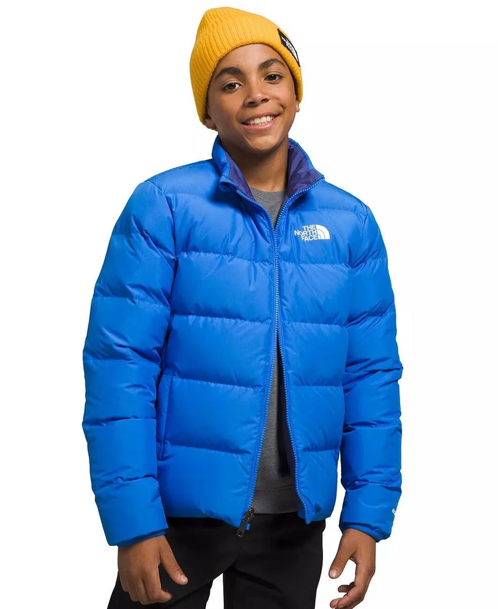 Куртка утепленная с капюшоном, двусторонняя North Down The North Face, Optic Blue