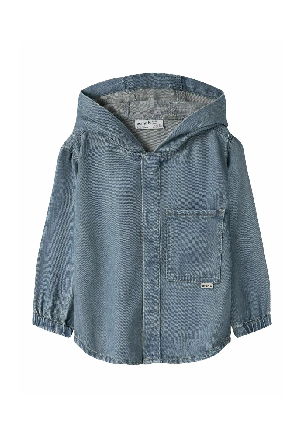 Hemd kapuzen denim - джинсовая куртка Name It, Vintage Medium Blue Denim — фото 2