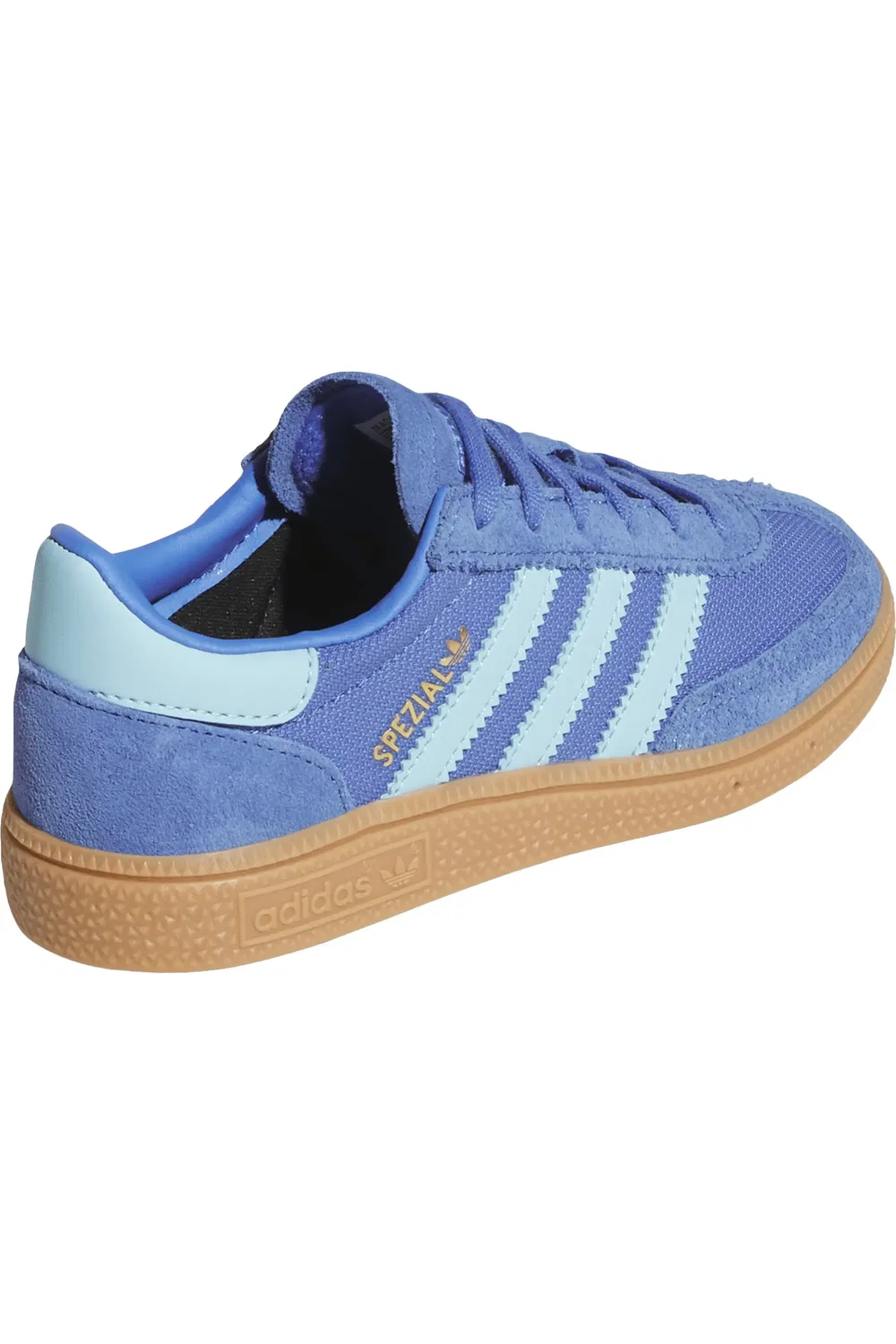 Детские кеды с цветочной вышивкой Handball Spezial adidas, Real Lilac/Icey Blue/Gum4 — фото 2