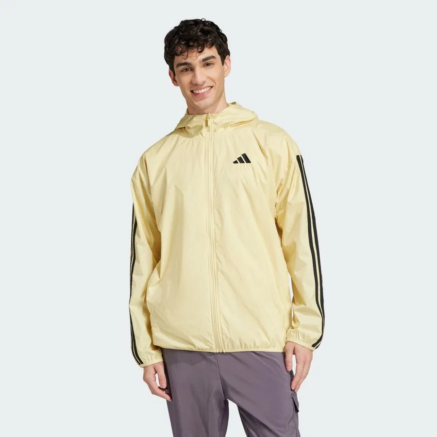 Ветровка с длинным рукавом Sportswear Essentials 3-Stripes adidas, Желто-черный