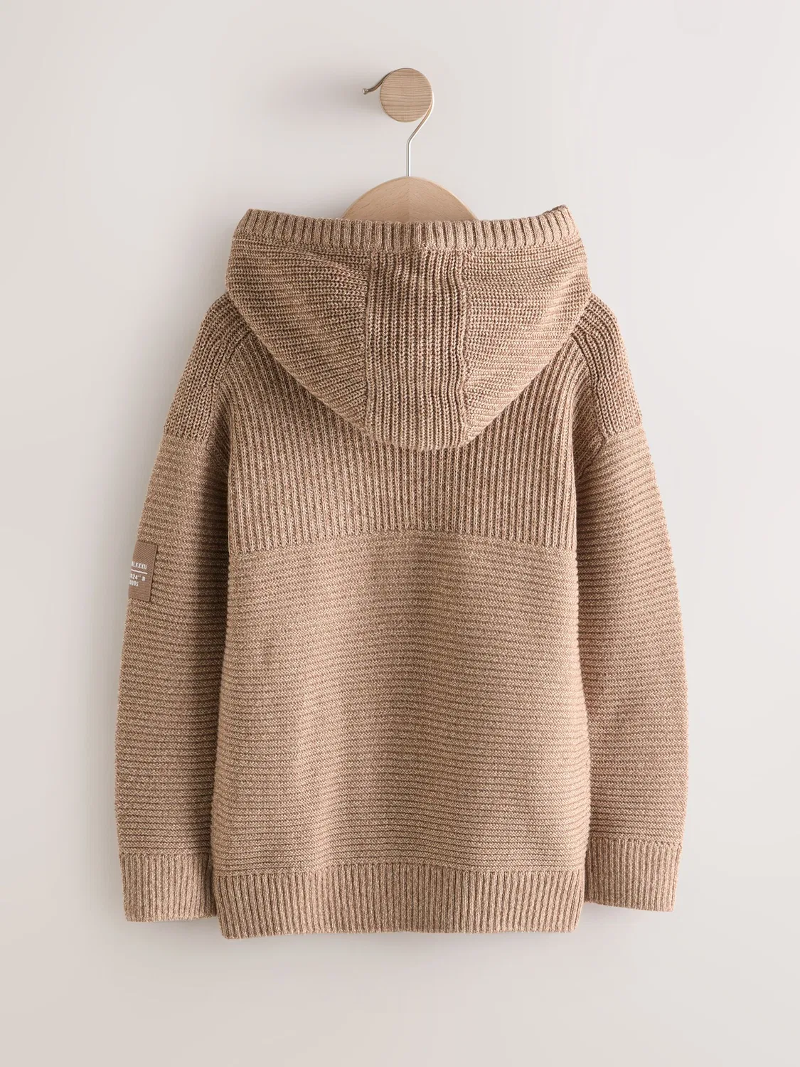 Худи утилитарное вязаное, модель Utility Knitted Hoodie Next, цвет Tan Brown — фото 2