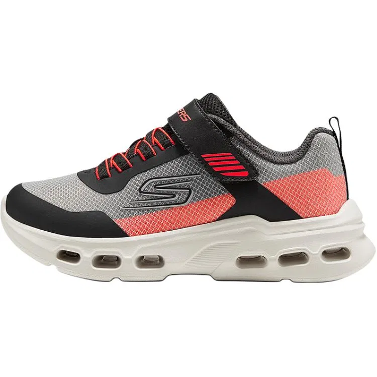 Детские кроссовки для мальчиков дышащие с амортизацией Skechers Kids, Orange Black