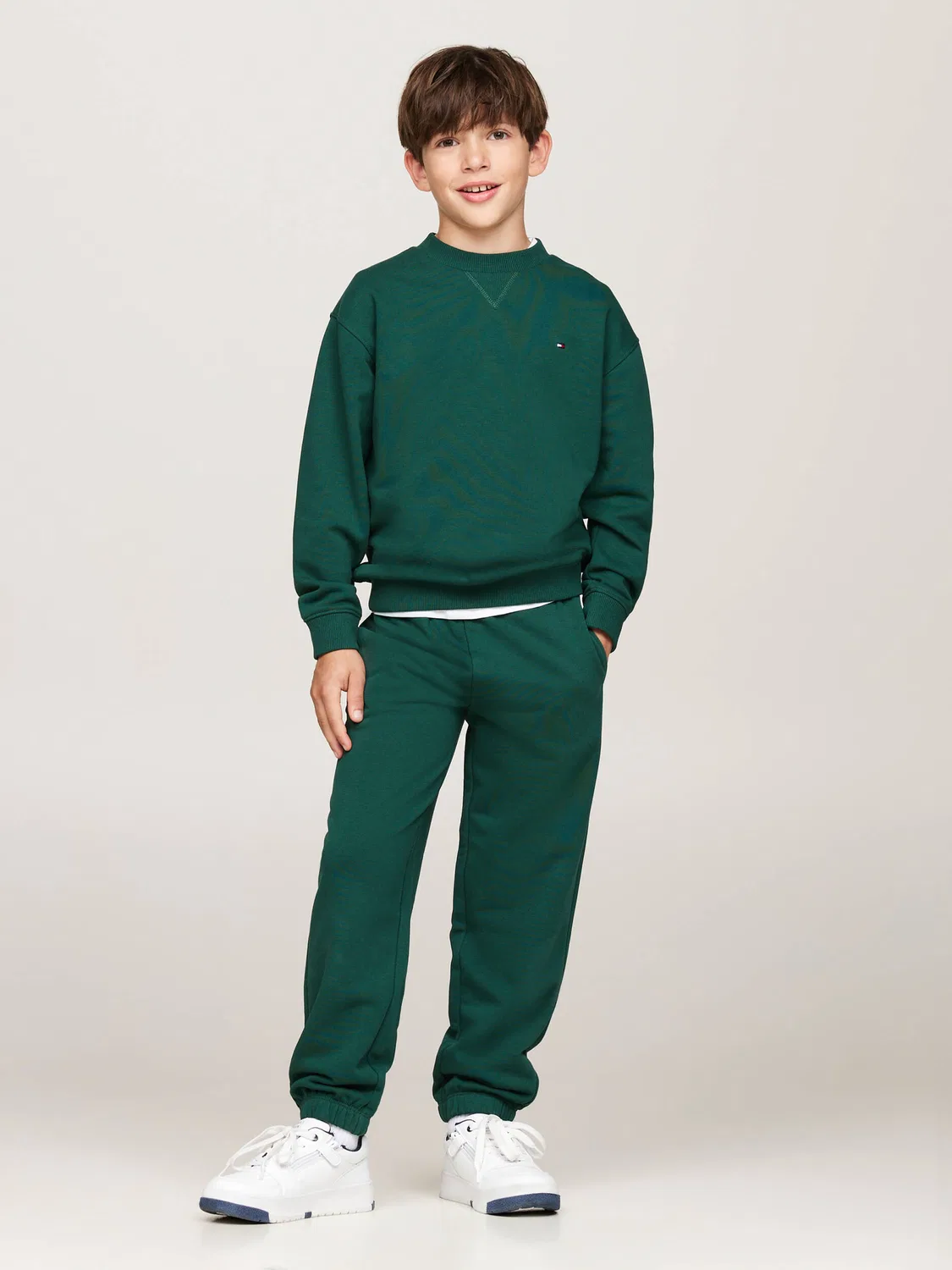 Свитшот Tommy Hilfiger, Verde Bottiglia — фото 2