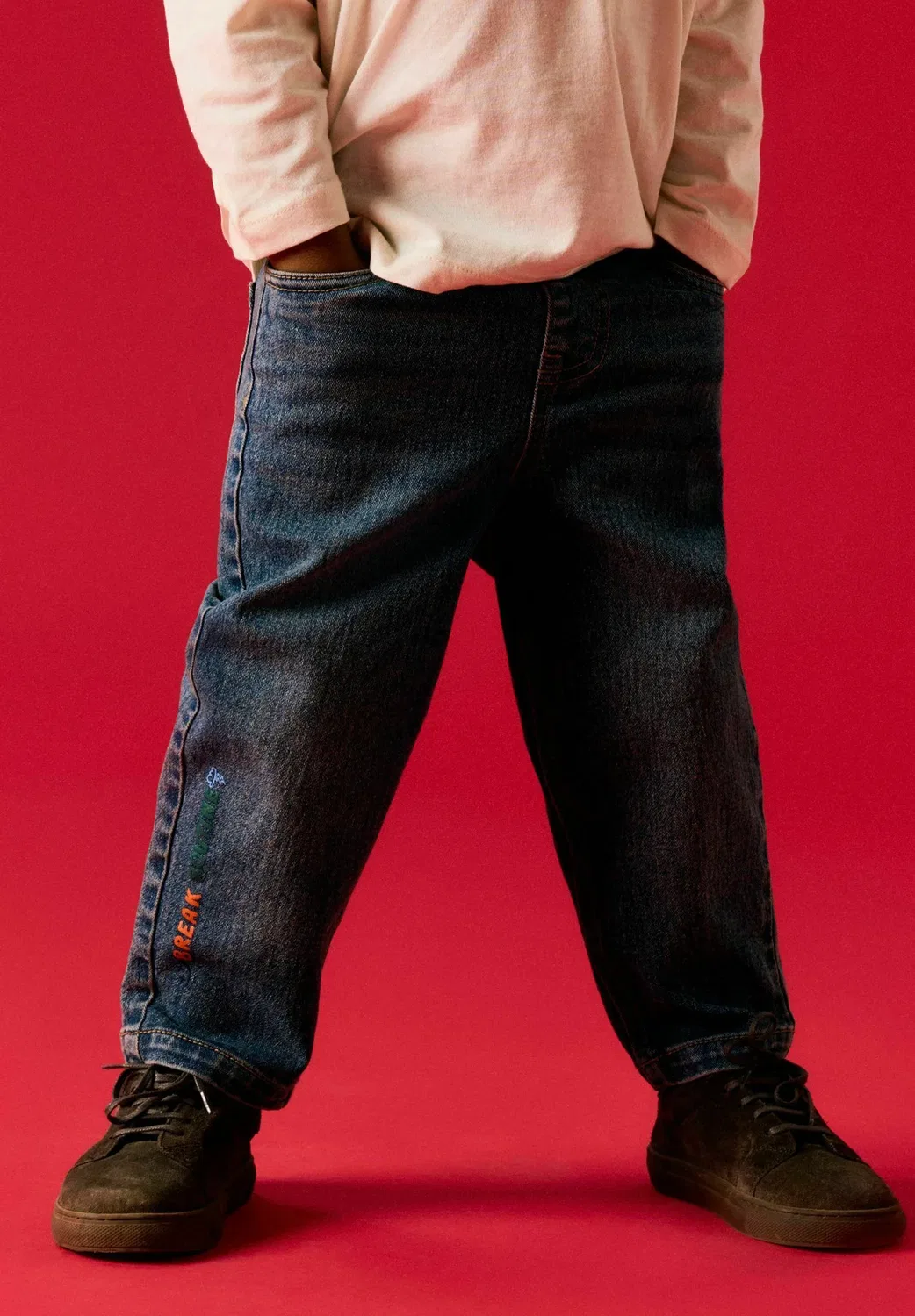 Джинсы зауженного кроя - джинсы прямого кроя Name It, Medium Blue Denim — фото 2