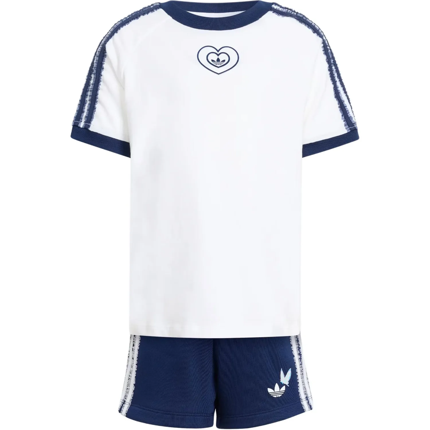 Детская повседневная спортивная одежда Disney Adidas Originals, Set (White+Midnight Indigo)