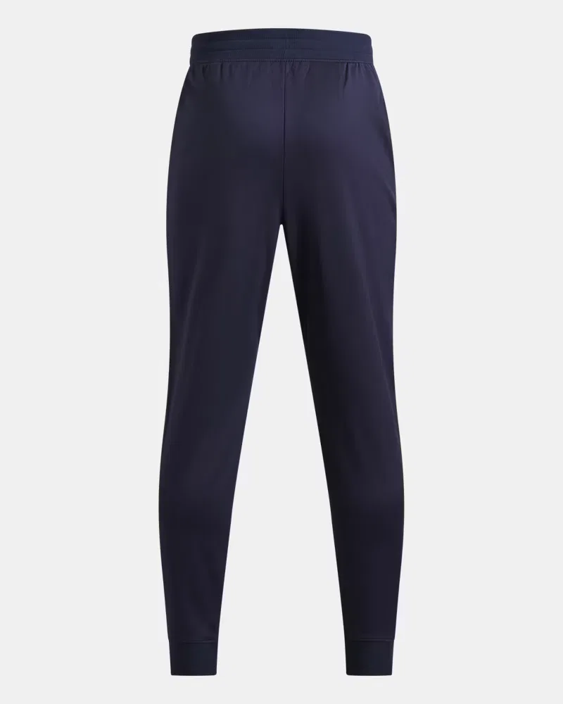 Брюки для мальчиков с внутренним швом 63,5 см, на кулиске, UA Pennant UnderArmour, Midnight Navy/White — фото 2