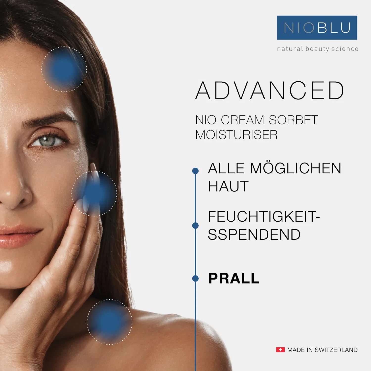 Увлажняющий сорбет-крем Nioblu с гиалуроновой кислотой, 50 мл — фото 2