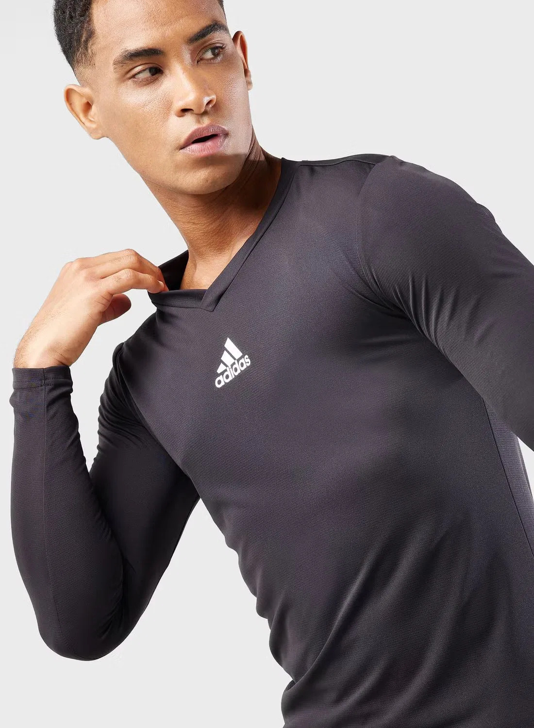 Футболка с длинным рукавом Team case Adidas, черный — фото 3