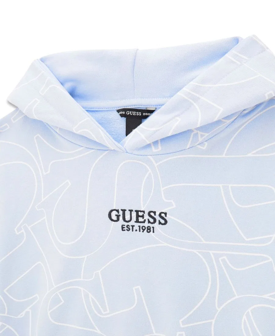 Худи с принтом и вышивкой GUESS, Blue — фото 3
