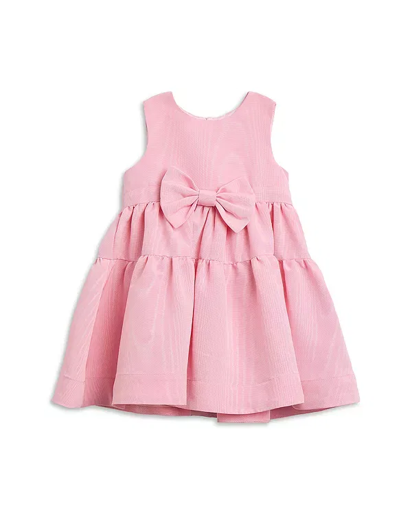 Детское платье для девочек кружевное Zaida Lace Mini Bow Dress Bardot, розовый