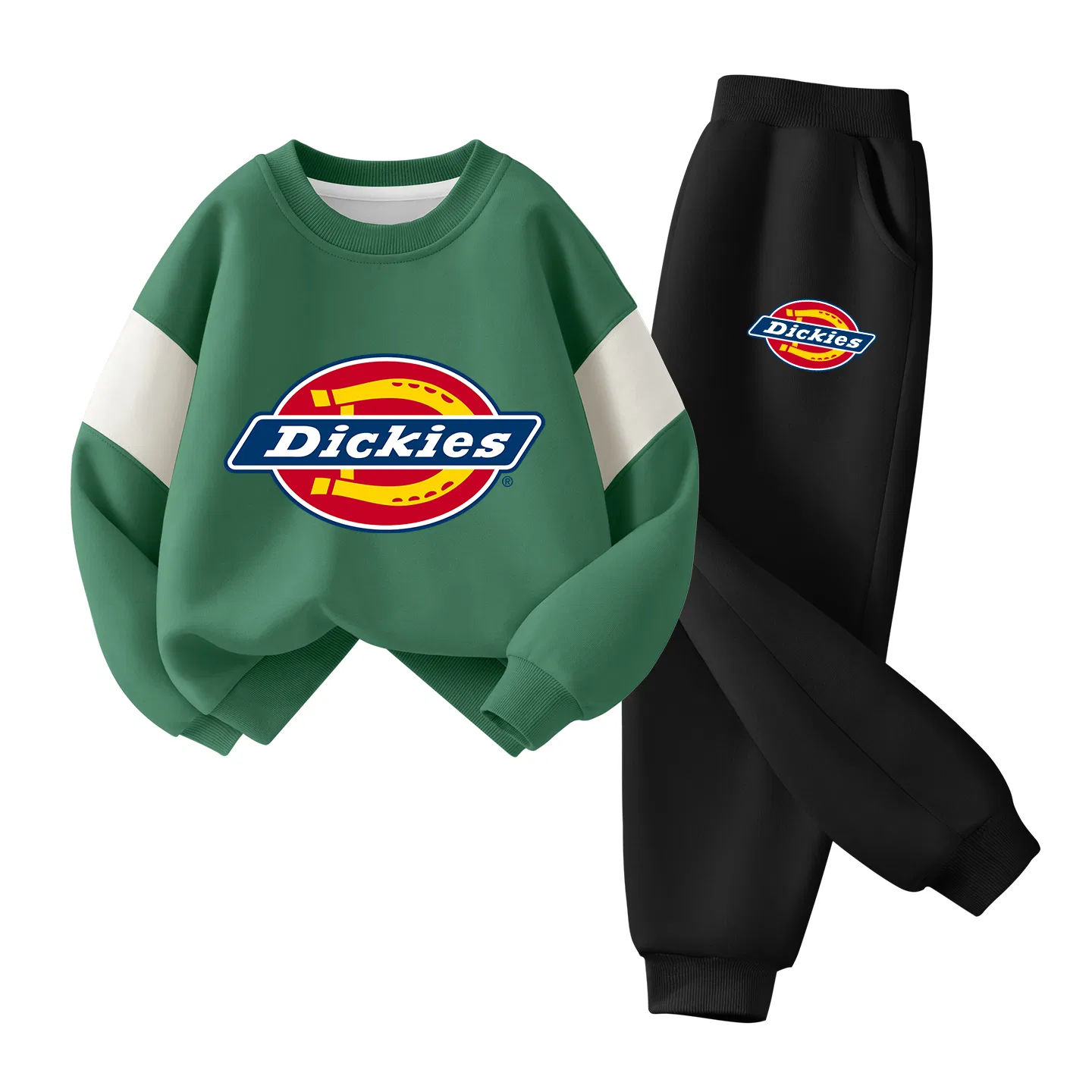Детский спортивный комплект с логотипом Dickies, S Logo Green+S Logo K Black