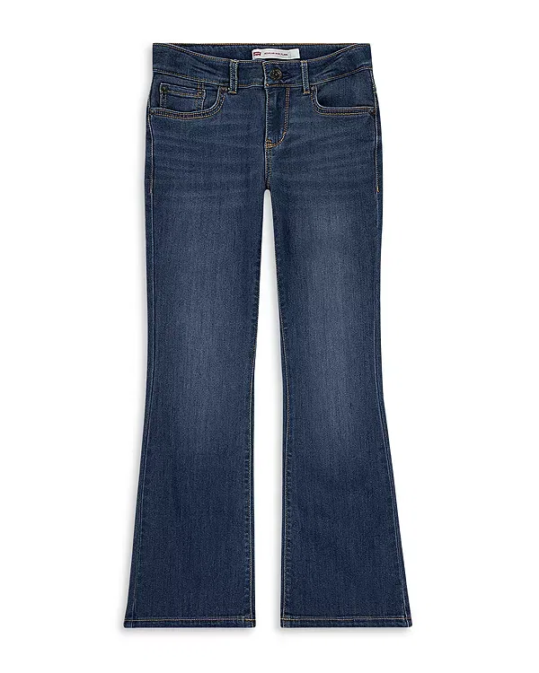 Детские джинсы для девочек клеш Levi's, Dark Wave