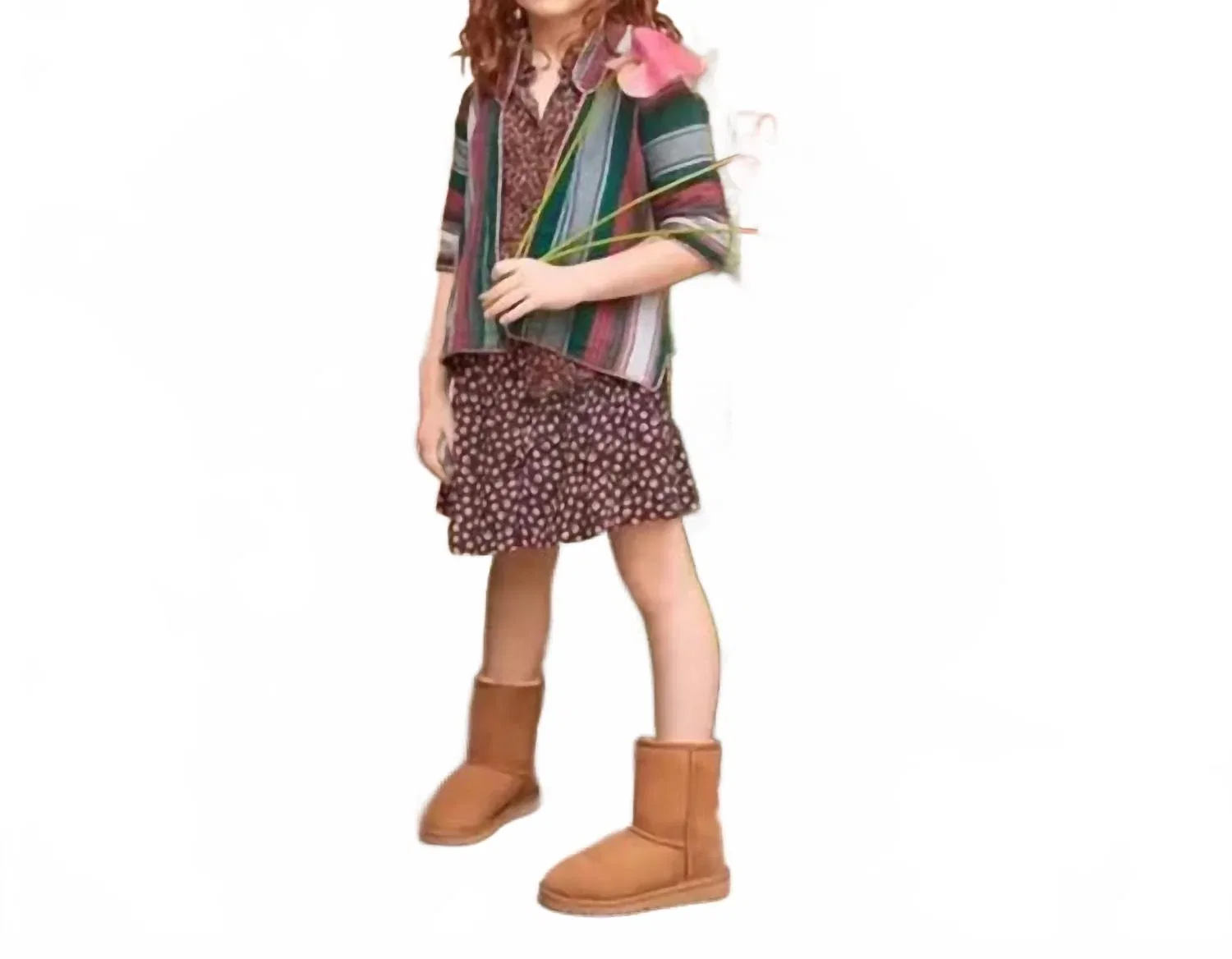 Детские зимние ботинки утепленные Toddler Classic II Boot UGG, Chestnut — фото 4