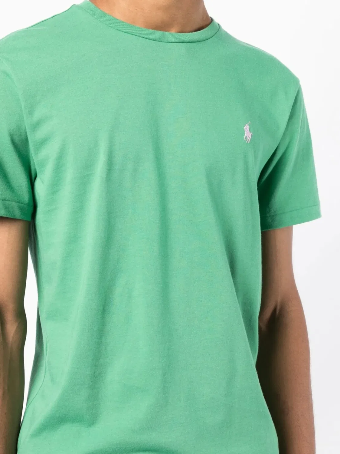 Polo Ralph Lauren Футболка из хлопка зеленого цвета — фото 3