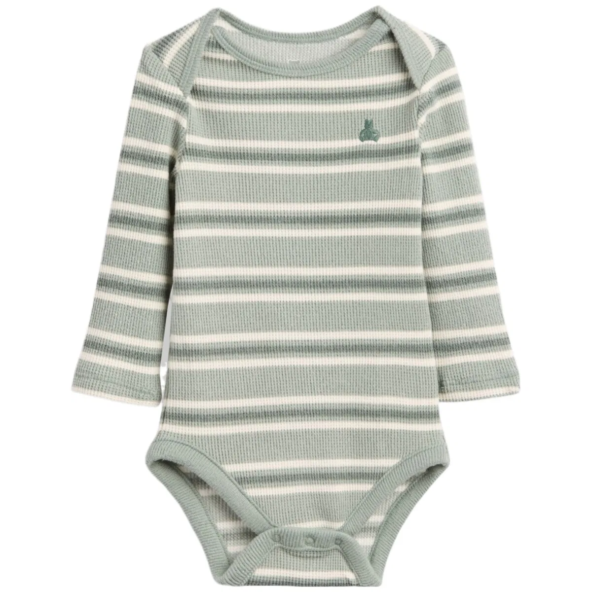 Детский боди-комбинезон для мальчиков с полосками GAP, Green Stripes