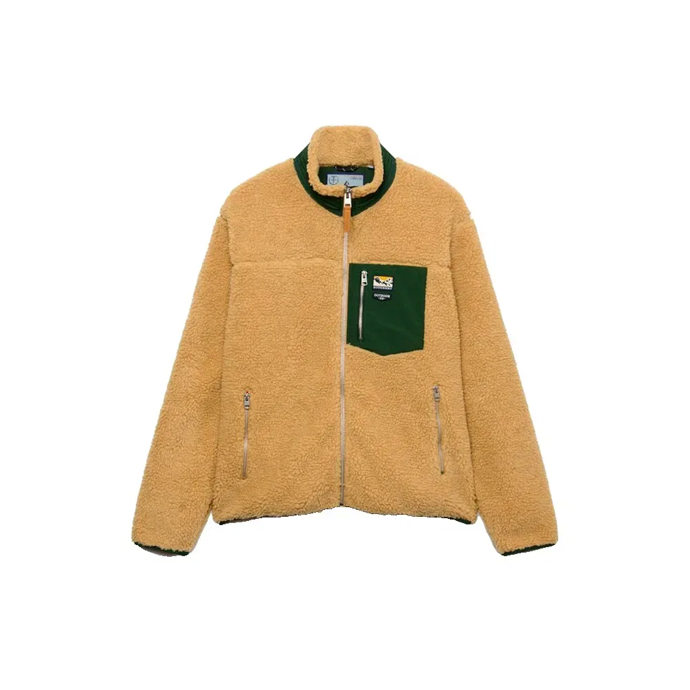 Мужской свитшот с флисом Mountain Fleece Superdry, Beige — фото 4