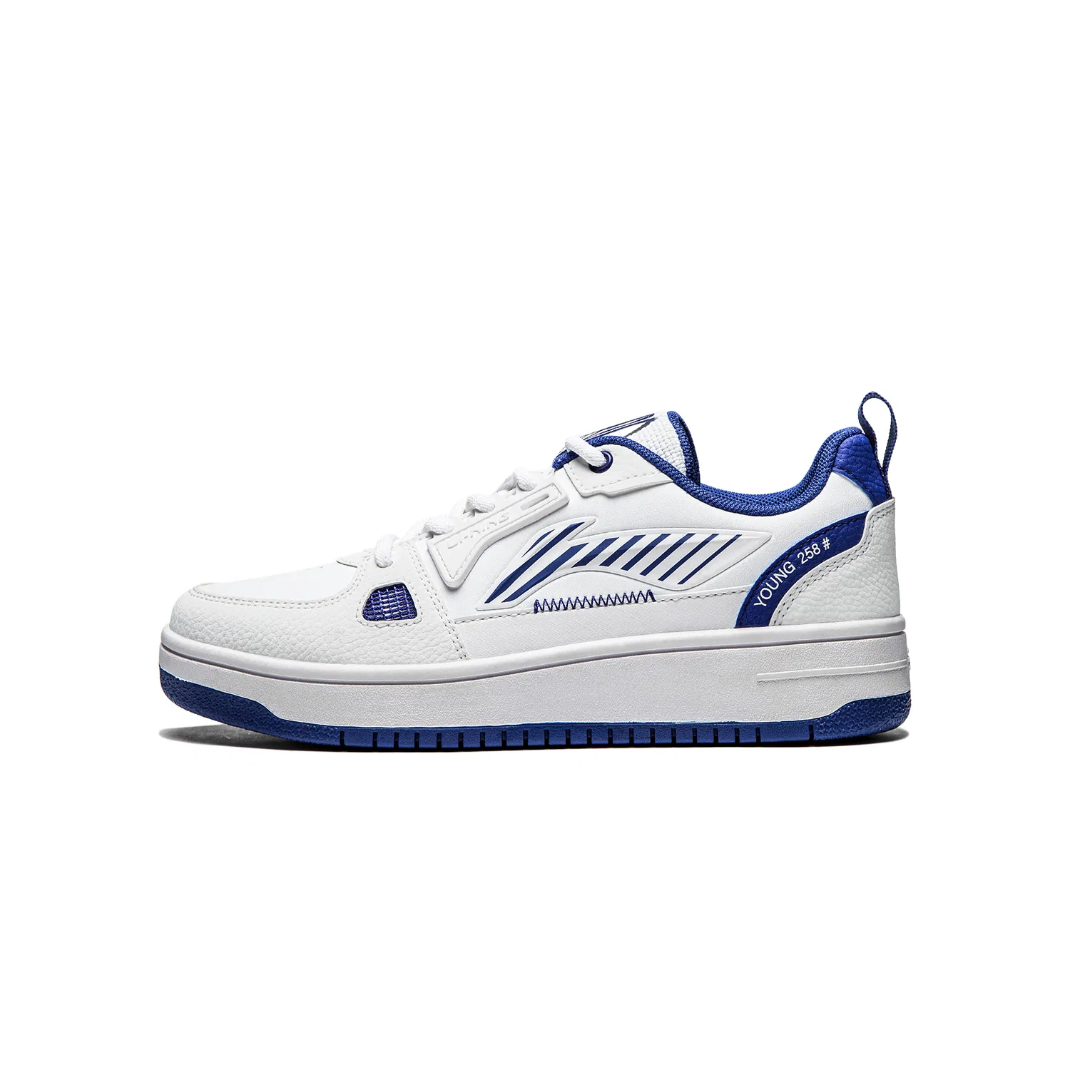 Детские кроссовки для мальчиков с амортизацией Li-Ning YOUNG, Standard White/Dream Blue