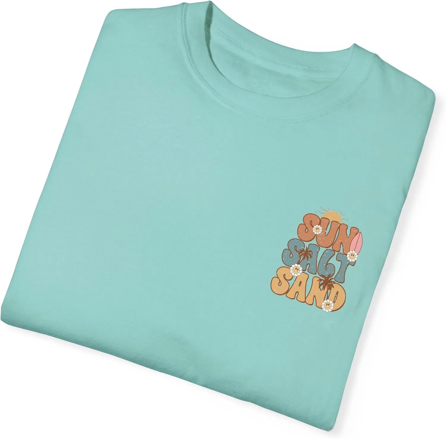 Футболка с морским принтом Comfort Colors, Chalky Mint — фото 3