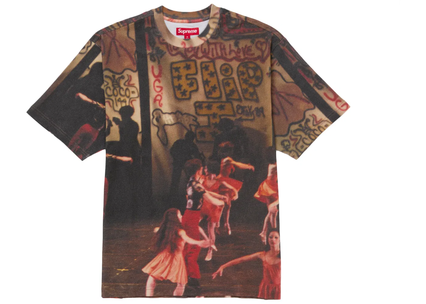 Мужской топ с принтом Supreme Ballet S/S, мультиколор