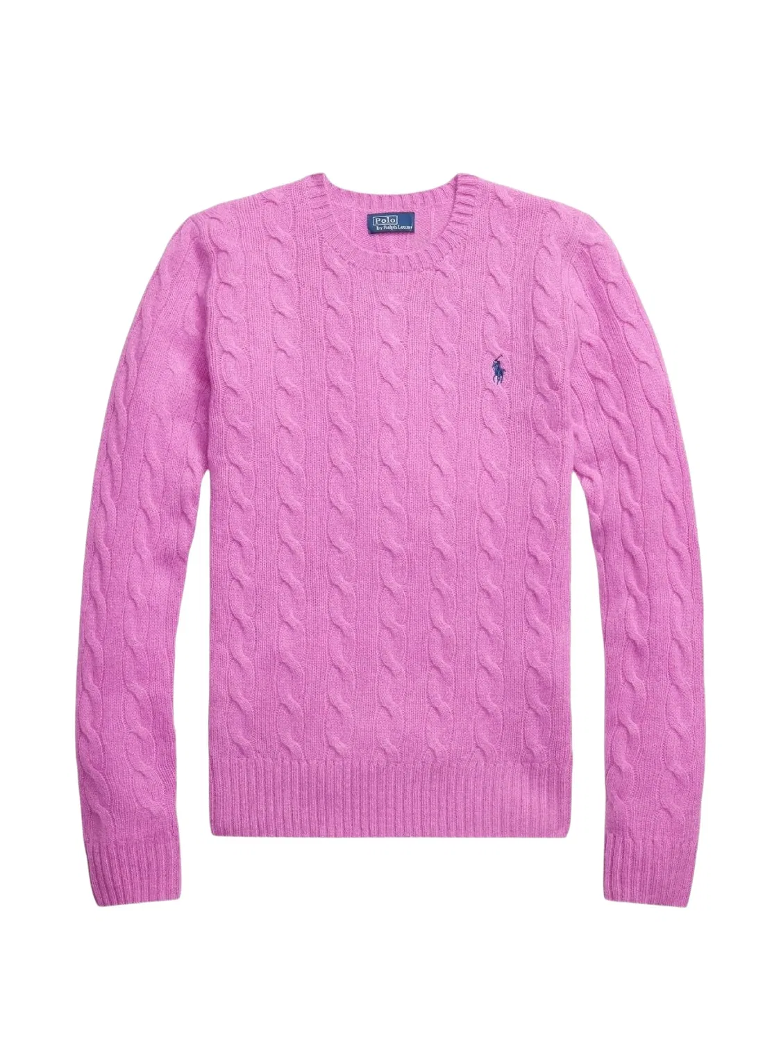 Polo Ralph Lauren Кабельный свитер с вышитым логотипом, розовый
